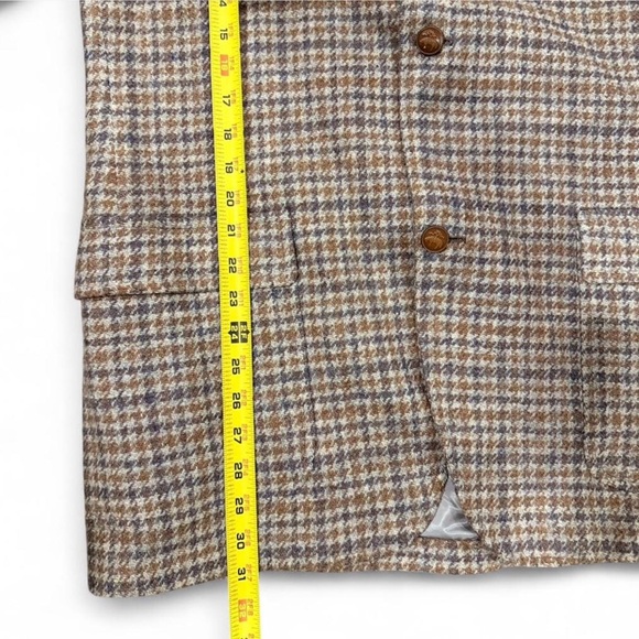 VTG Brooks Brothers Brown Houndstooth Sport Jacket Blazer Size Large (42) - Picture 5 of 8
